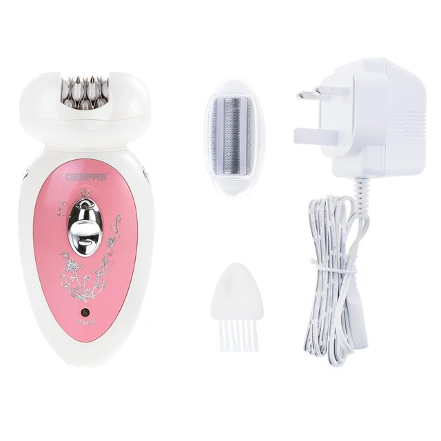 Geepas 2 in 1 Rechargeable Ladies Epilator Set - SW1hZ2U6MTQwOTU5