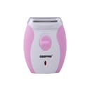 Geepas GLS8691 Lady Shaver - Rechargeable Portable Hair Remover Electric Trimmer Epilator for Face, Eyebrow, Legs Bikini Line Ladies Shaver- Wet & Dry Use - 256711