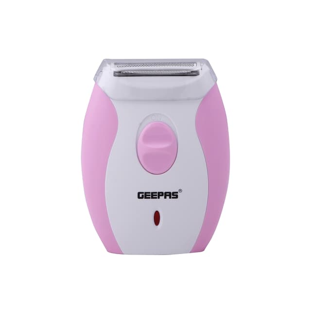 Geepas GLS8691 Lady Shaver - Rechargeable Portable Hair Remover Electric Trimmer Epilator for Face, Eyebrow, Legs Bikini Line Ladies Shaver- Wet & Dry Use - 256711