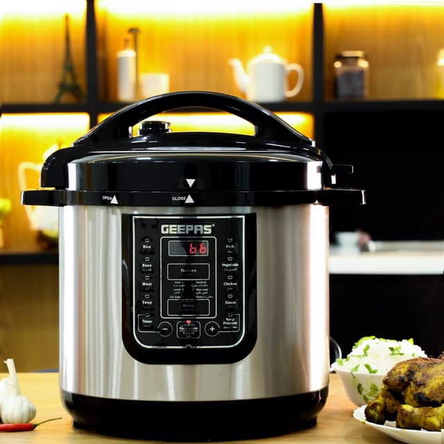 جهاز الطبخ الكهربائي بسعة 8 لتر Geepas Digital Multi Cooker