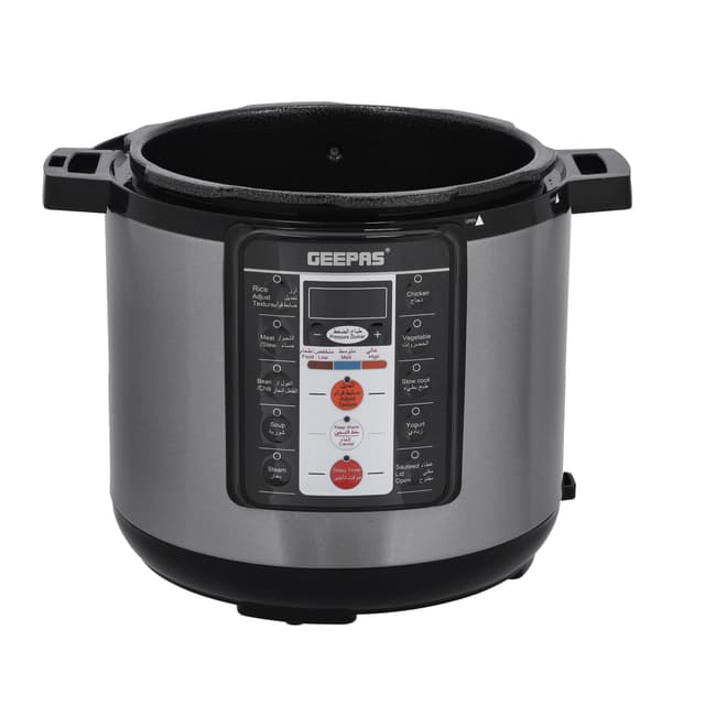 قدر ضغط كهربائي بسعة 6 لتر  Digital Multi Cooker  6L - Geepas - 126771