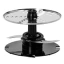 Geepas GMC42015UK 1200W Compact Food Processor - Multifunctional Electric Chopper with Shredder & Grater Attachments - 1.2L Bowl Capacity - Stainless Steel & Dough Blades Included - 2 Years Warranty