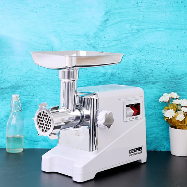 فرامة اللحم بقوة 1600واط جيباس Geepas Metal Gear Meat Grinder With Reverse Function