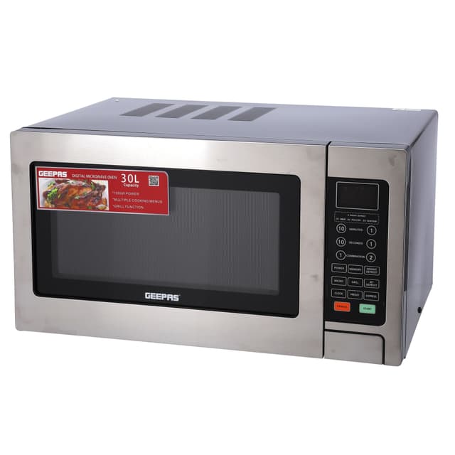 ميكروويف 30 لتر 1500 واط جيباس Geepas 30L 1500W Digital Microwave Oven