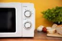 Geepas 20L Microwave Oven 1100W Solo Microwave Oven with 5 Power Levels - Reheating, Defrost & 30 Minute Timer Function - 2 Rotary Dials - Oven for Standard Size of Dinner Plate - 2 Year Warranty - 125104