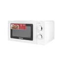 Geepas 20L Microwave Oven 1100W Solo Microwave Oven with 5 Power Levels - Reheating, Defrost & 30 Minute Timer Function - 2 Rotary Dials - Oven for Standard Size of Dinner Plate - 2 Year Warranty - 125101