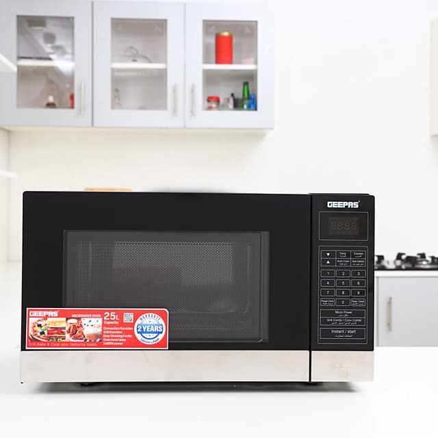 Geepas GMO2706CB 25L Digital Microwave Oven 1400W Microwave Oven