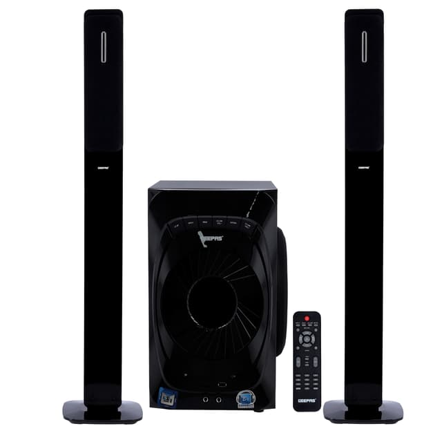 Geepas GMS11151 2.1 Home Theatre - Spkr/Usb/Sd/Fm/Rmt/Bt, Bluetooth, Digital LED Display, Remote Control - Ideal for Movies, Music, FM Radio & More. - 257795