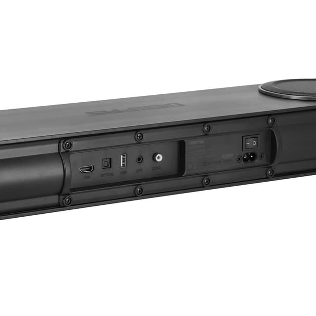 Geepas GMS11152 Portable Sound bar System 2.2CH - 2 Inbuilt Sub-Woofer with 3D Sound Technology - USB/AUX/BT/HDMI/ - Remote Included - Connect to TV, Mobile, Laptop & More - 127165