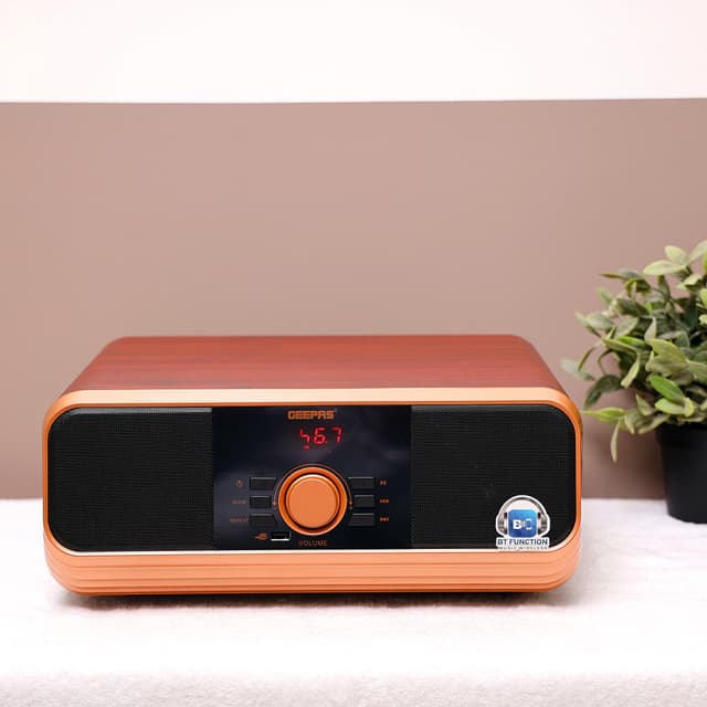 Geepas GMS11174 2.1 Bluetooth Speaker - Portable Bluetooth Speaker, Speaker with Stereo Hi-Fi Bass, Led Display - Multiple Connection (USB, TF, FM)