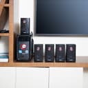 Geepas GMS8526 5.1 Immersive Sound - 40000 PMPO, Booming Bass, USB, Bluetooth & Multiple Device-Ideal for Pc, Ps4, Xbox, Tv, Smartphone, Tablet