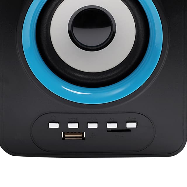 سماعات كمبيوتر مكتبي بلوتوث أسود جيباس Geepas Black Bluetooth Computer Speaker