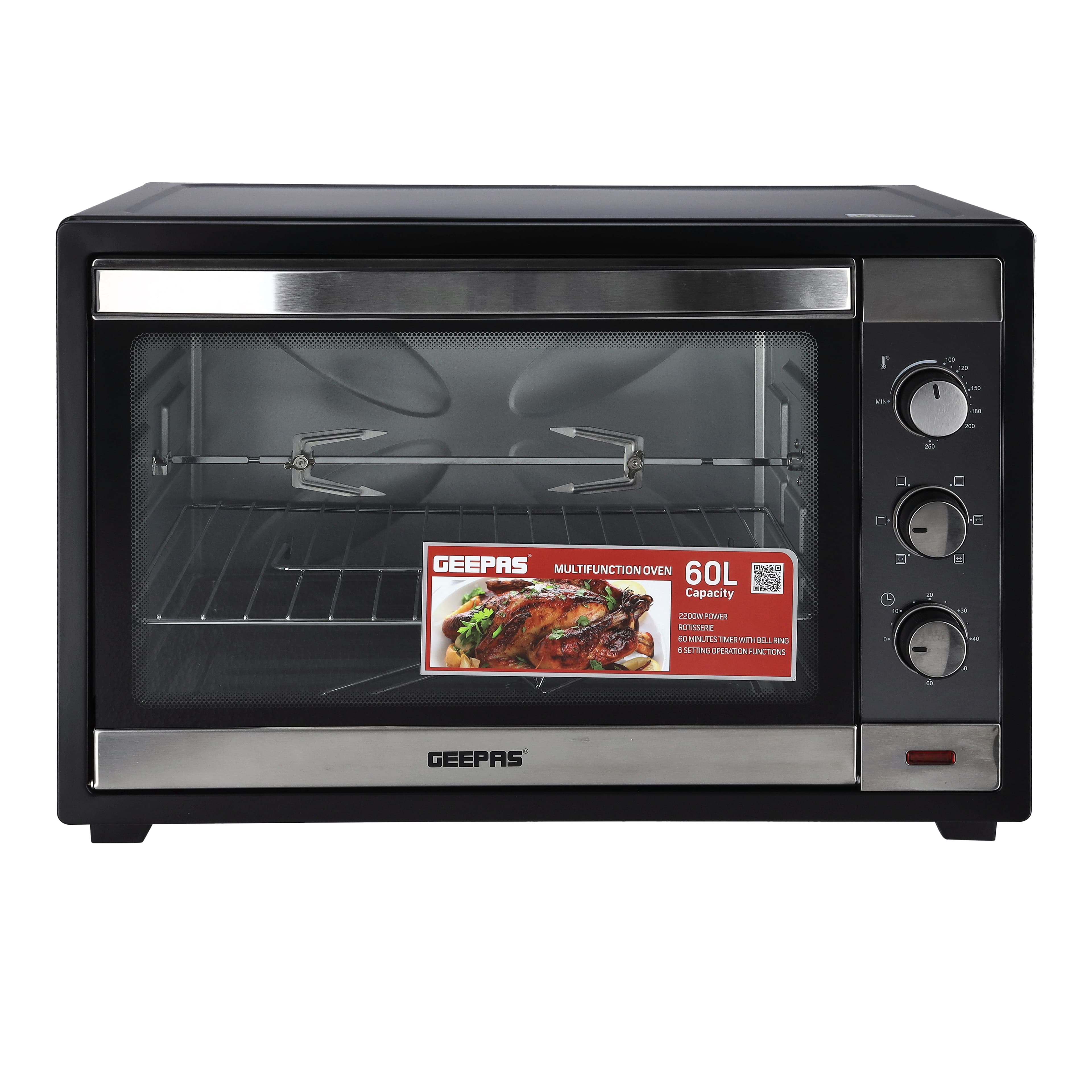 فرن كهربائي 60 لتر Electric Oven with Timer, 60L