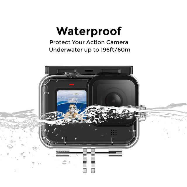 كفر حماية الكاميرا O Ozone Waterproof Housing Compatible for GoPro Hero 9 Black Transparent Case - SW1hZ2U6MTI1MTMz