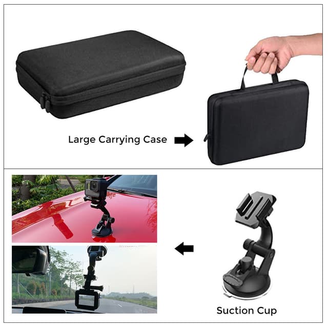 اكسسوارات جو برو مع حقيبة سيليكون أسود أوزون O Ozone Black ٍSilicone Bag GoPro Accessories