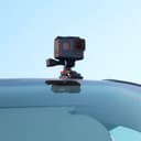 O Ozone 3M Adhesive Sticky Pad Compatible for GoPro Action Camera Accessories [8 in 1] [2 Flat & 2 Curved Mounts with 3M Sticker] Mount Kit for Helmet - Black