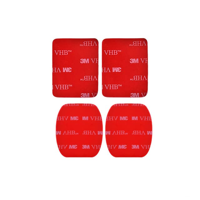 O Ozone 3M Adhesive Sticky Pad Compatible for GoPro Action Camera Accessories [8 in 1] [2 Flat & 2 Curved Mounts with 3M Sticker] Mount Kit for Helmet - Black