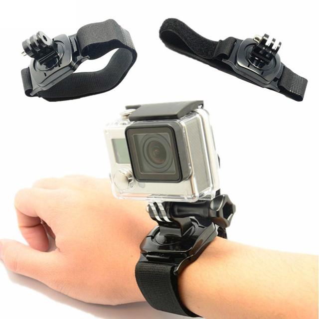 O Ozone Elastic Wrist Strap Mount Kit [ 360 Degree Swivel Mount ] [ Hand Mount ] compatible for GoPro Hero, for SJCAM, for YI Action Camera Accessories - Black - SW1hZ2U6MTI0NDA3