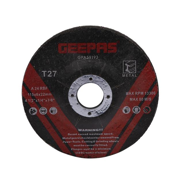 Geepas GPA59193 Metal Cutting Disc - Thin Saw Blade for cutting, grooving & trimming all kinds of metal -6mm Thick Disk -Ideal for Carpenter, Plumber, Flooring Workers - SW1hZ2U6MTUwNTIw