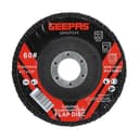 Geepas Flap Disc 115mm - Perfect for All 4.5" Angle Grinders - 22.2mm Bore Size with Aluminium Oxide Grit - Ideal for Rust Removal & Deburring Jobs