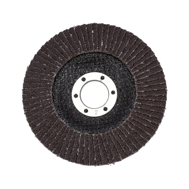 Geepas Flap Disc 115mm - Perfect for All 4.5" Angle Grinders - 22.2mm Bore Size with Aluminium Oxide Grit - Ideal for Rust Removal & Deburring Jobs