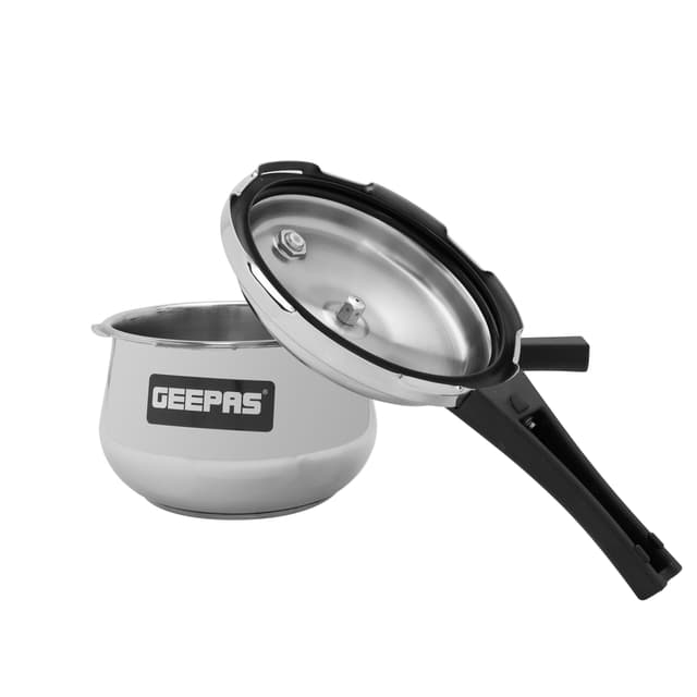 Geepas 5L Stainless Steel Pressure Cooker Lightweight & Durable