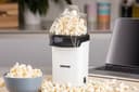 Geepas 1200W Electric Popcorn Maker - Makes Hot, Fresh, Healthy and Fat-Free Theater Style Popcorn Anytime - On/Off Switch, Attractive Design, Oil-Free Popcorn Popper - 2 Years Warranty