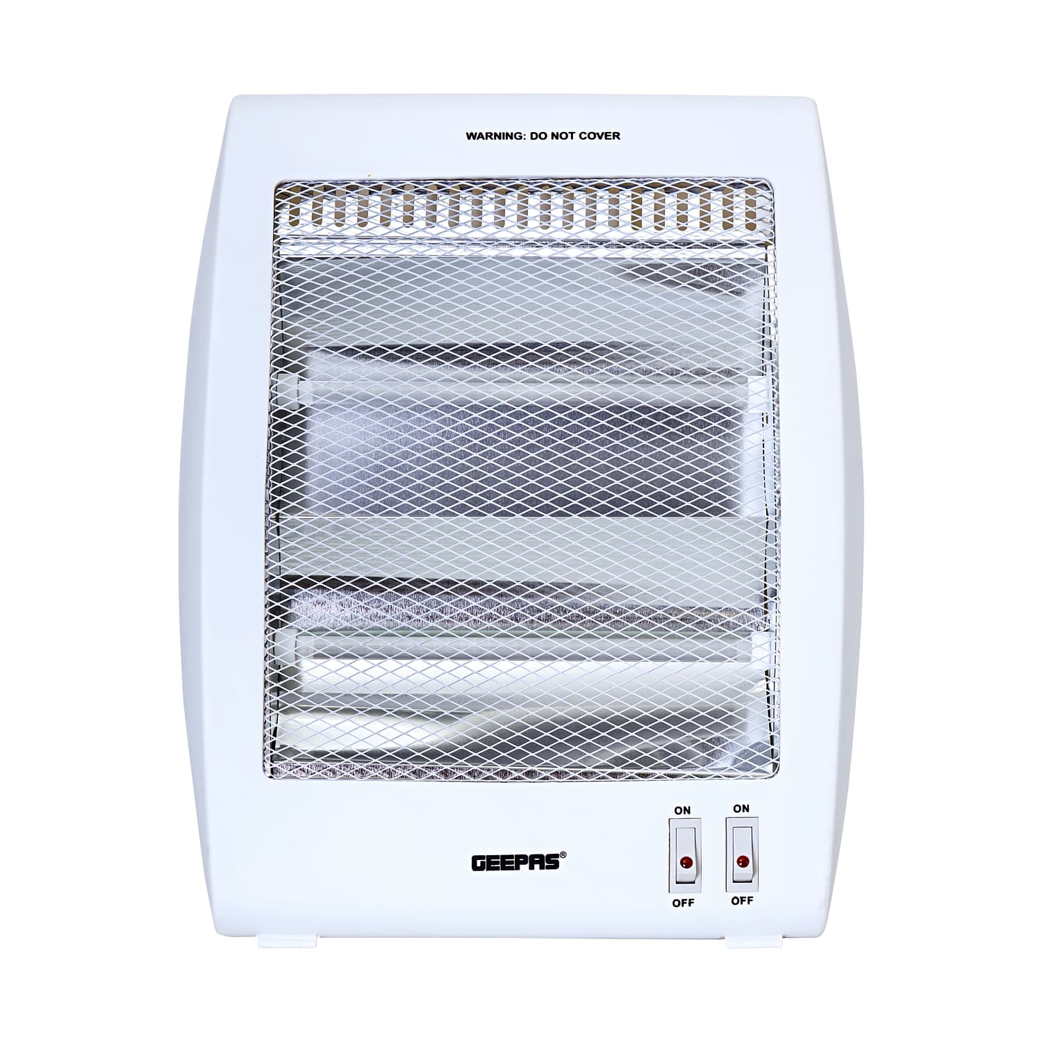 Geepas GQH9106 Quartz Heater - Electric Heater with 2 Heat Settings 400W/800W - Ideal for Home, Office, Caravans, Hotels & Garages - 2 Year Warranty