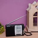 Geepas Digital Receiver/ Radio - FM/AM Radio with 2 Headphone Socket - Enhanced Portable & Timer Auto Start, Digital Display with High Sensitivity Sound - Ideal for Indoor And Outdoor use - 2 Years Warranty