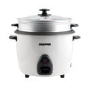 Geepas GRC4326 2.2L Electric Rice Cooker -Cook/Warm/Steam, High-Temperature Protection - Make Rice & Steam Healthy Food & Vegetables - 2 Year Warranty