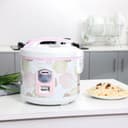 Geepas 1.5 L Electric Rice Cooker 500W - Non-Stick Inner Pot -Cook/Steam/Keep Warm - Make Rice & Steam Healthy Food & Vegetables - 2 Years Warranty