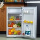 Geepas 110L Single Door Refrigerator - Portable Low Noise Separate Chiller Compartment, Recessed Handle & Adjustable Thermostat - Ideal for Home, Medical Shops & More - 2 Years Warranty - 122786