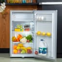 Geepas 110L Single Door Refrigerator - Portable Low Noise Separate Chiller Compartment, Recessed Handle & Adjustable Thermostat - Ideal for Home, Medical Shops & More - 2 Years Warranty - 122788