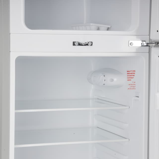 ثلاجة جيباس صغيرة 132 لتر بابين مع خاصية التبريد السريع Geepas Double Door Refrigerator - 122792