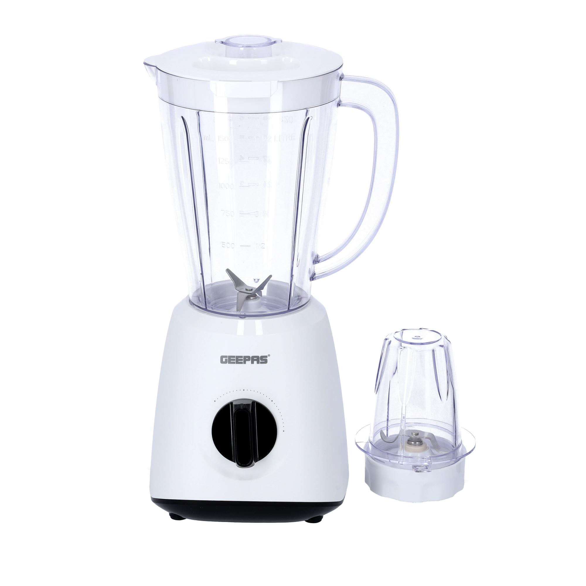 Geepas Powerful 400W Powerful Motor Multi-functional 2 in 1 Blender with 2 Speed & Pulse Option GSB44027