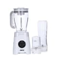 Geepas GSB44033 350W 3 in 1 Food Jug Blender with 1.25L BPA Jar - 2 Speed with Pulse Function - Travel Personal Blender Smoothie Milkshake Maker Bottle, Coffee/Spice Grinder Mill & Food Jug Blender