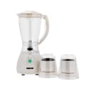 Geepas Geeepas 400W 3 in 1 Multifunctional Blender - Stainless Steel Blades, 4 Speed with Pulse - 1.5L Jar, Over Heat Protection - Coffee Grinder & Smoothie Maker