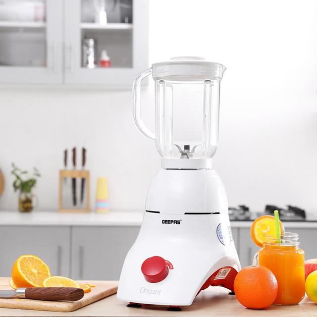 Geepas 4-in-1 Hand Blender Mixer Chopper Food Processor Stainless Steel Blade