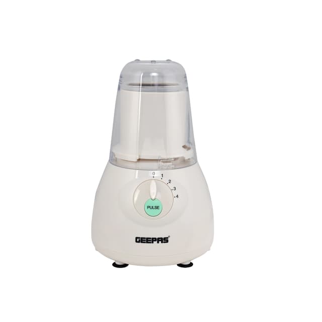 Geepas GSB5484 400W Multi-function Glass Jug Blender Smoothie Maker - Stainless Steel Cutting Blades, 4 Speed Control with Pulse - 1.5L PS Jar - Powerful Motor Blender & Ice Crusher - 2 Years Warranty