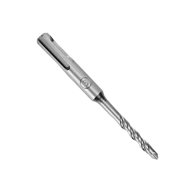Geepas GSDS-06050 Chisel Bit Round 6mm - 110mm Long, Perfect for Compacting, Grooving, Cutting & More -Compatible for Drill, Rotary Hammers, and Impact Hammer - SW1hZ2U6MTUwMjYz