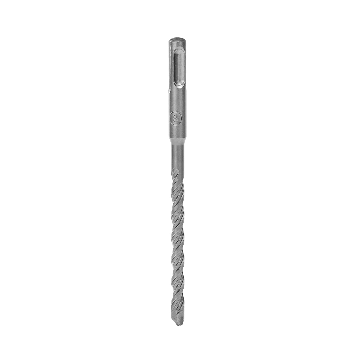 Geepas GSDS-08095 Chisel Bit Round 8mm - 160mm Long, Perfect for Compacting, Grooving, Cutting & More, 95mm Long Working - Compatible for Drill, Rotary Hammers