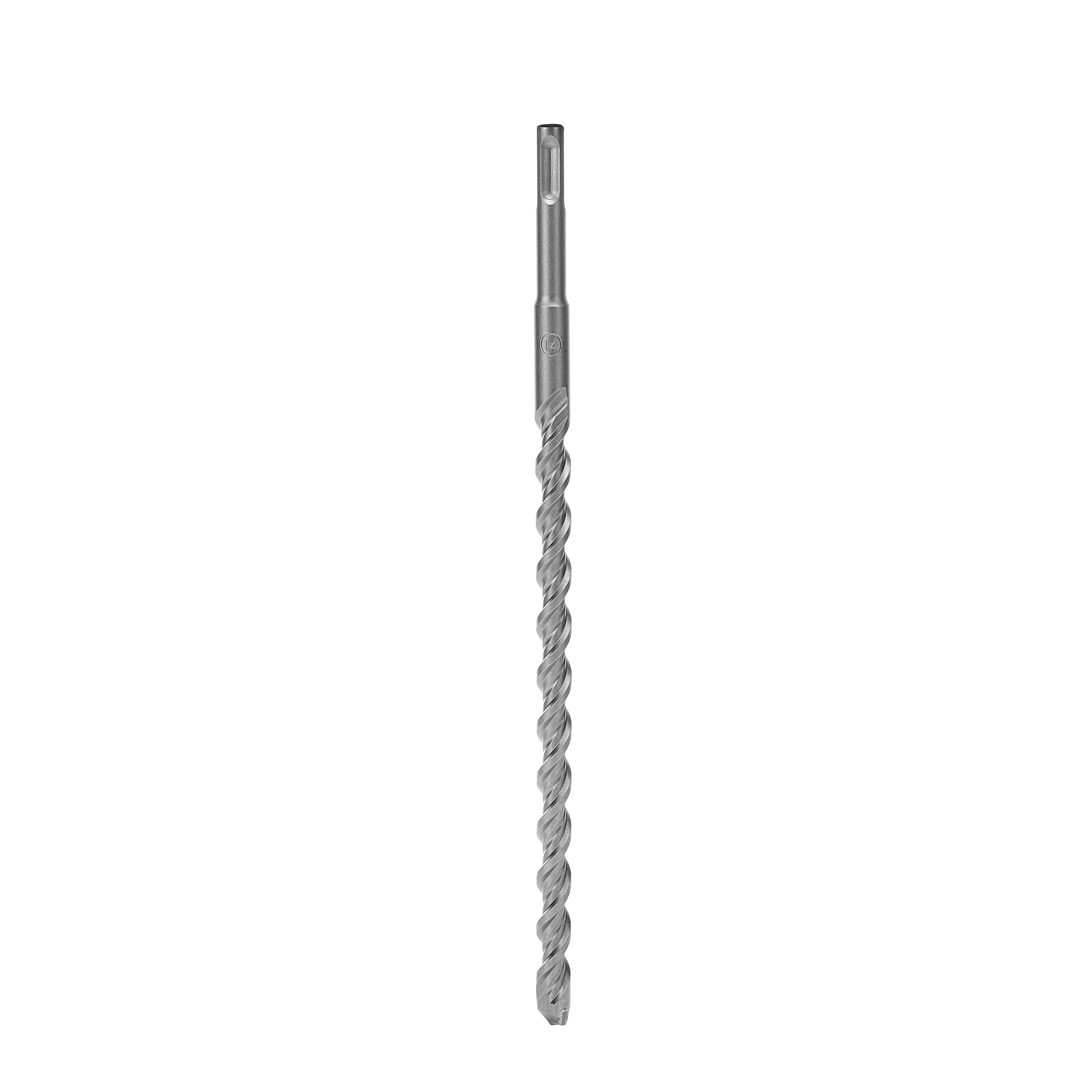 Geepas GSDS-14250 Chisel Bit Round 14mm - 300mm Long, Perfect for Compacting, Grooving, Cutting & More - Compatible for Drill, Rotary Hammers, and Impact Hammer