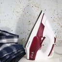 Geepas GSI7809 2400W Steam Iron - Variable Temperature Iron for Crisp Ironed Clothes with Non-Stick Soleplate & 240ml Tank - Steam Generator, Spray & Steam Function