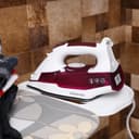 Geepas GSI7809 2400W Steam Iron - Variable Temperature Iron for Crisp Ironed Clothes with Non-Stick Soleplate & 240ml Tank - Steam Generator, Spray & Steam Function