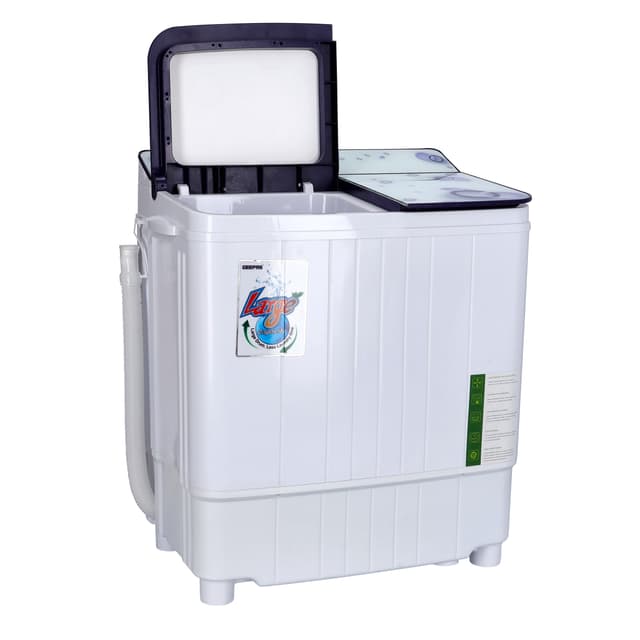 غسالة ملابس صغيرة جيباس حوضين سعة 3.5 لتر  Geepas Semi Automatic Washing Machine - 123529