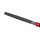 Geepas GT59060 8" Inch Half Round File - Cut Mill File with High-Quality Steel, Ergonomic Grip, Rubber Handle, Finder Hand File for Deburring and Removing Material - Ideal for Wood, Metal, Plastic