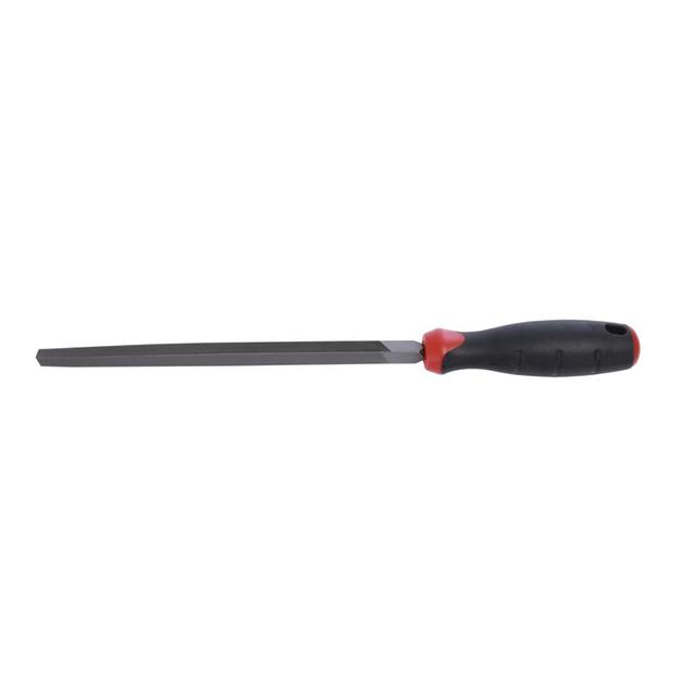 Geepas GT59061 GT59061 8" Inch Triangle File - Cut Mill File with High-Quality Steel, Ergonomic Grip, Rubber Handle, Finder Hand File for Deburring and Removing Material Ideal for Wood, Metal, Plastic - SW1hZ2U6MTQ1MDg3