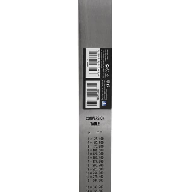 مسطرة قياس جيباس 150 سم من الفولاذ المقاوم للصدأ Geepas Stainless Steel Ruler 150cm Precision Metal Ruler