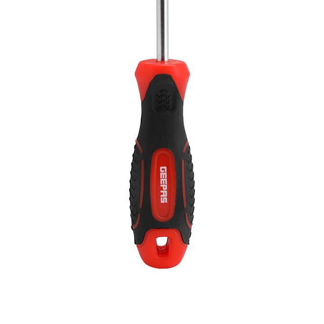 مفك براغي برأس فيليبس بطول 200 مم لون أسود وأحمر جيباس Geepas Precision Phillips Screwdriver - 123739