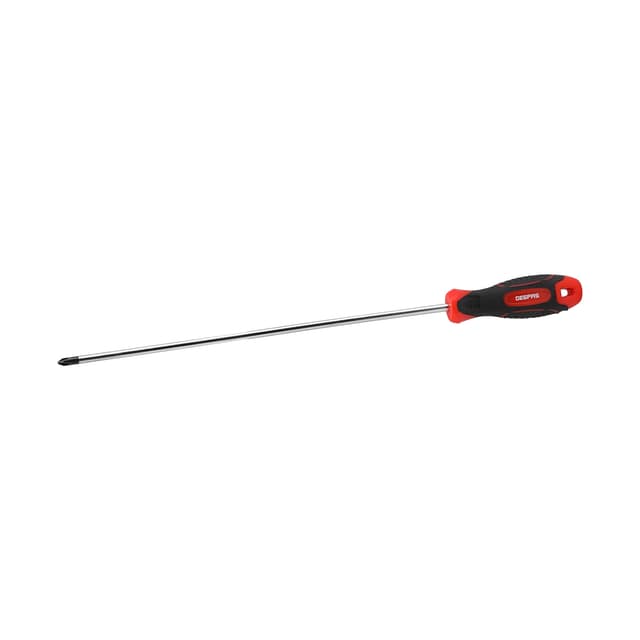 مفك براغي برأس فيليبس بطول 200 مم لون أسود وأحمر جيباس Geepas Precision Phillips Screwdriver - 123738